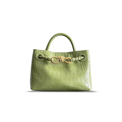 BOTTEGA VENETA CROCODILE SKIN ANDIAMO 777614 (22*15.5*9cm)